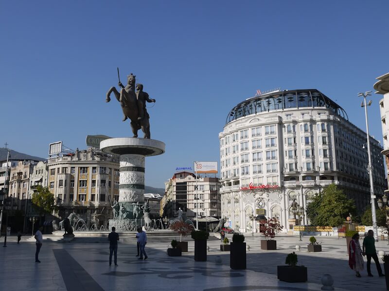 Skopje Plostad Makedonija