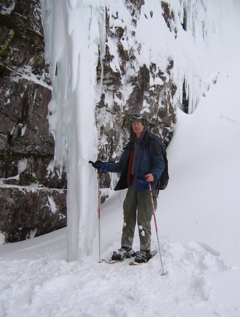 Am gefrorenen Wasserfall Njupeskär am Fulufjell am 12.01.2008