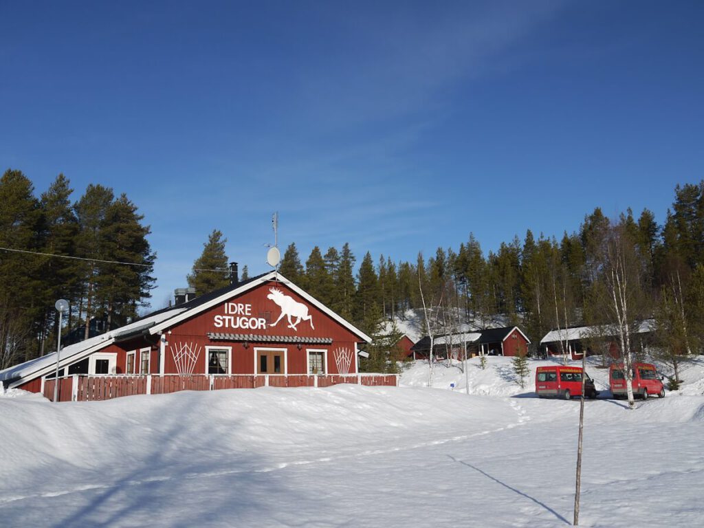 Der "Rucksack Idre Stugor" im "Aktivcamp Idre" des Reise- und Tourenveranstalters "Rucksack-Reisen" am 08.03.2014