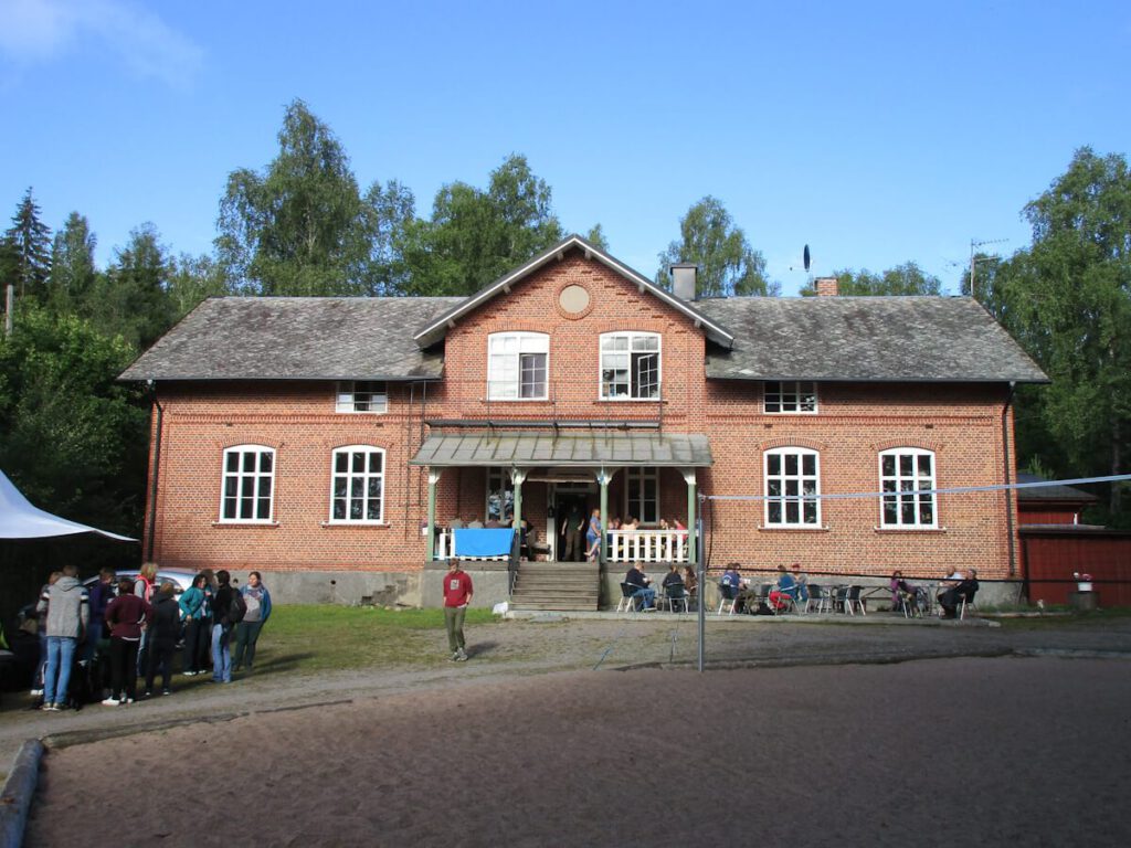 Das "Aktivcenter Stömne" des Reise- und Tourenveranstalters "Rucksack-Reisen" in Stömne (Värmland) am 09.07.2016