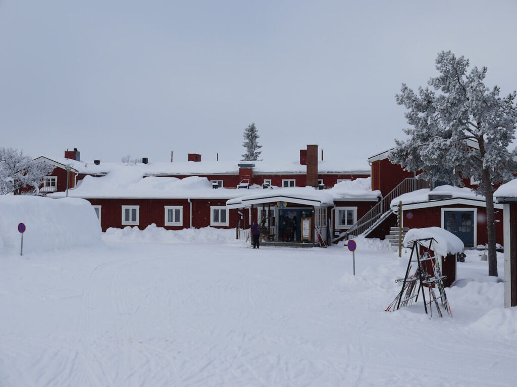 Die STF Fjellstation Grövelsjön am 20.02.2018