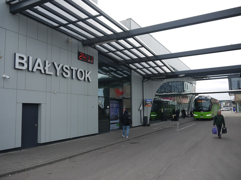 Der Fernbusbahnhof von Białystok am 24.11.2024.