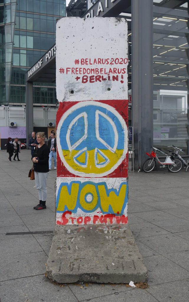 Segment der Berliner Mauer am Potsdamer Platz in Berlin (15.10.2022).