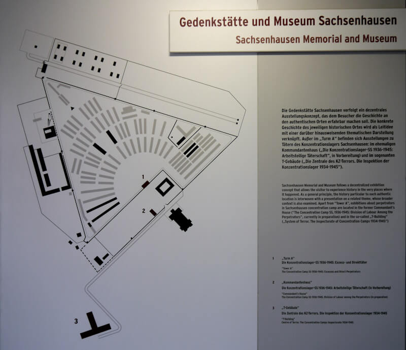 Plan des Konzentrationslagers Sachsenhausen (29.05.2023)