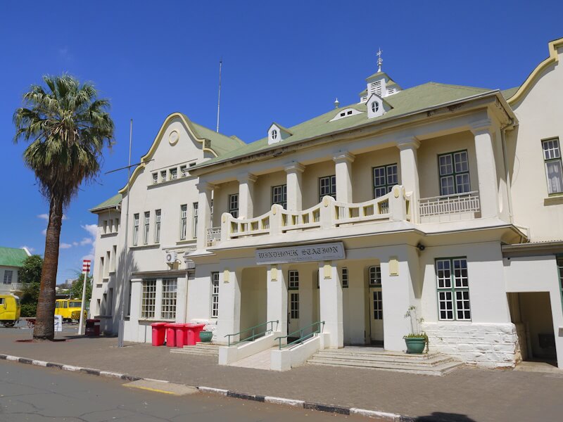 The historic railway station of Windhoek on November 7, 2025.